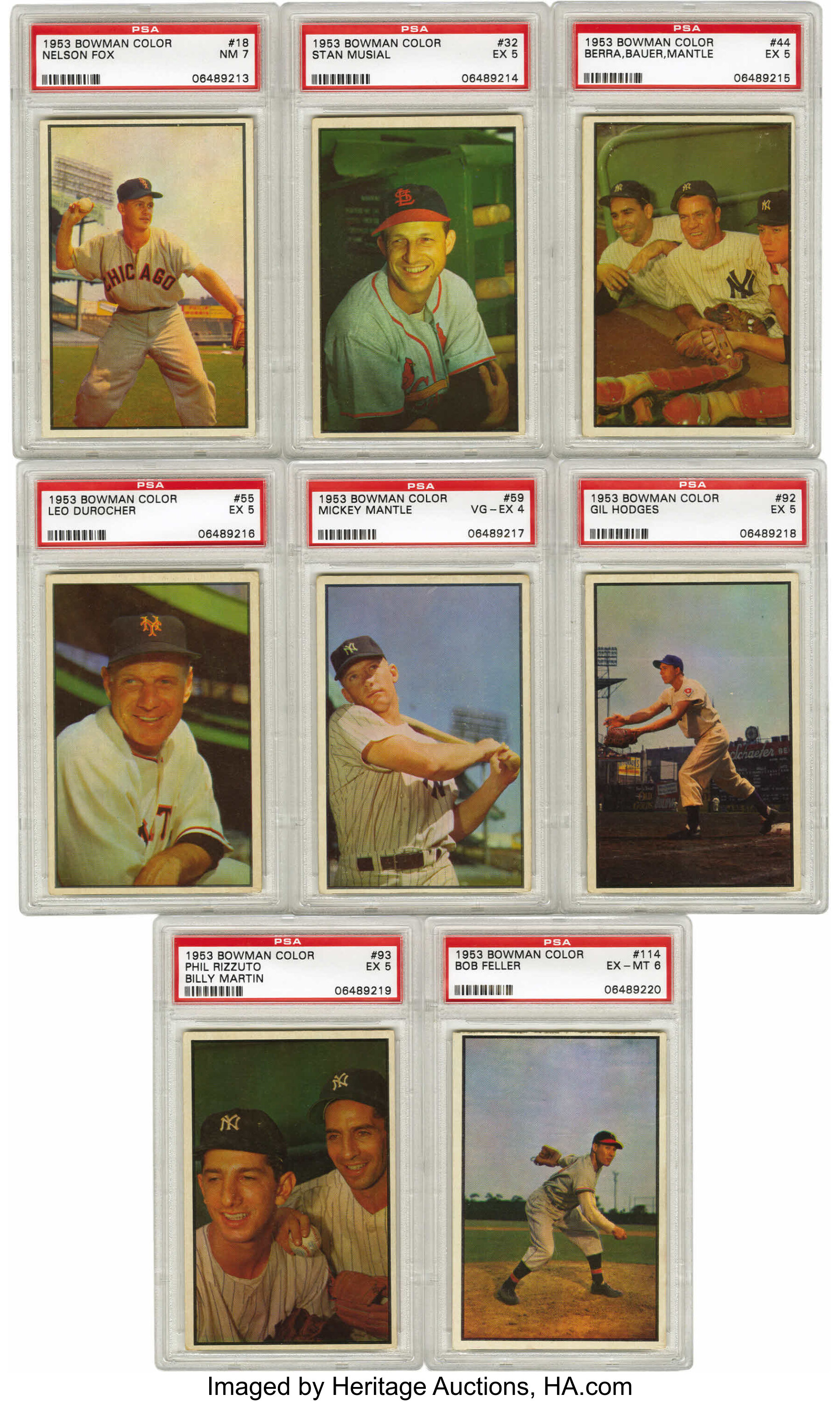 1953 Bowman Baseball Color Complete Set (160). Long a collector | Lot ...