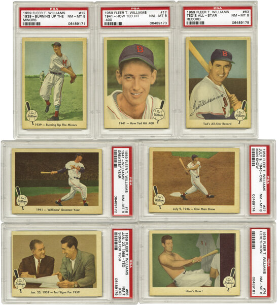 1959 Fleer Ted Williams 1941-How Ted Hit (.400)