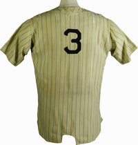 Lot Detail - C.1920 BABE RUTH NEW YORK YANKEES GAME WORN ROAD JERSEY -  EARLIEST KNOWN BABE RUTH JERSEY EXTANT (MEARS A8)