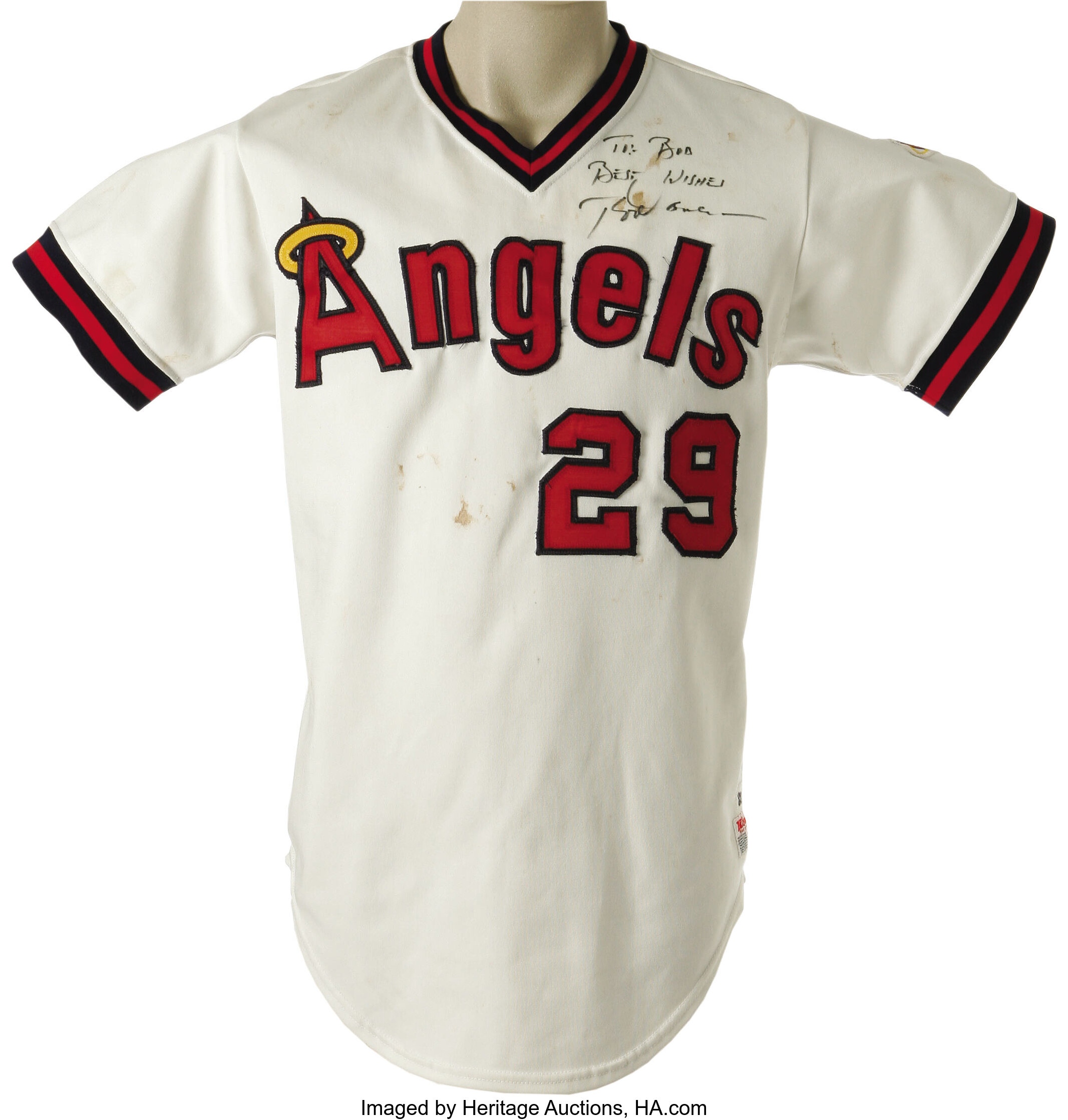 1980 Rod Carew Game Worn Jersey. A fourteenth All-Star season for