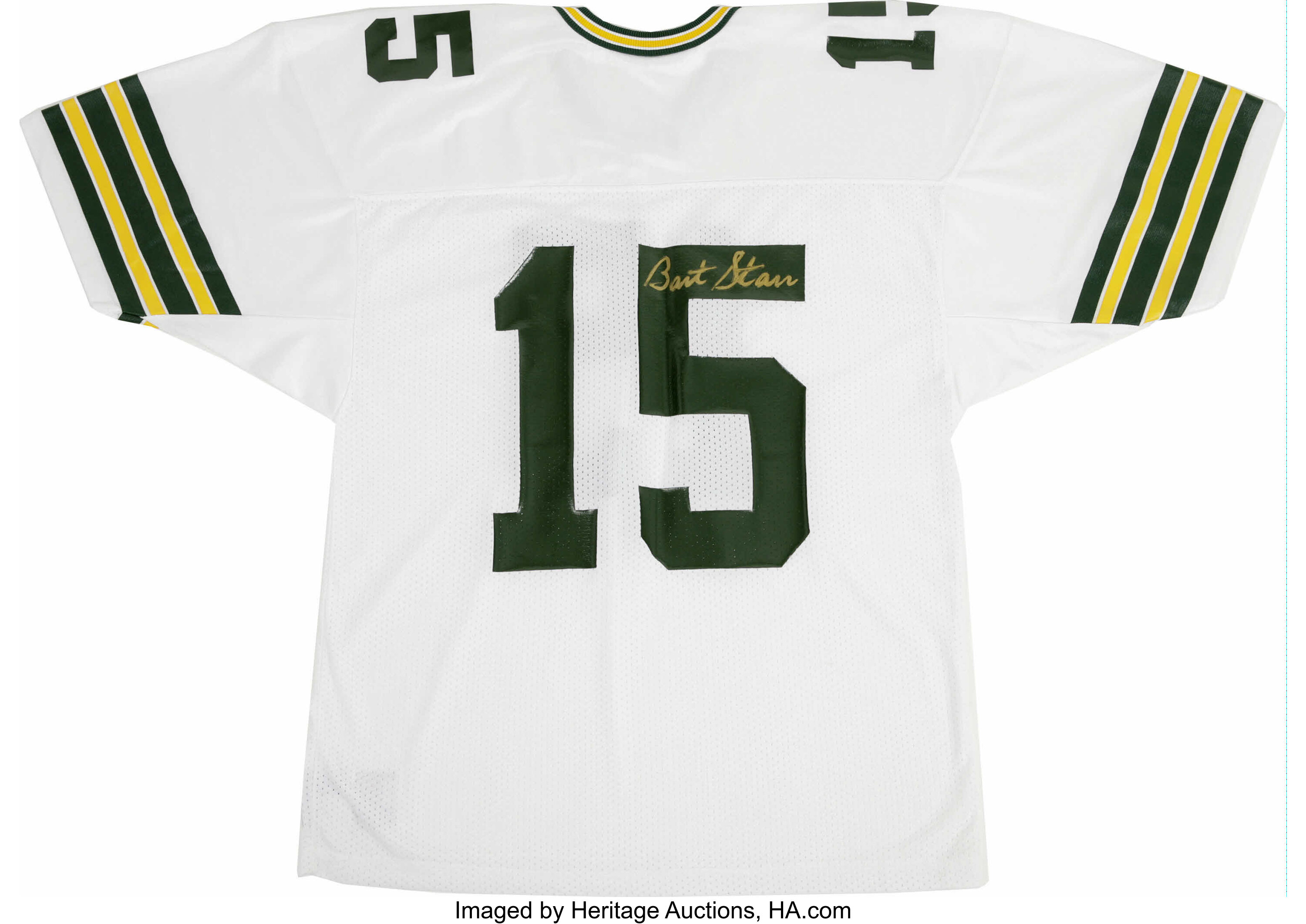 Bart Star Signed Jersey. Green Bay Packer Hall of Fame signal, Lot #61239