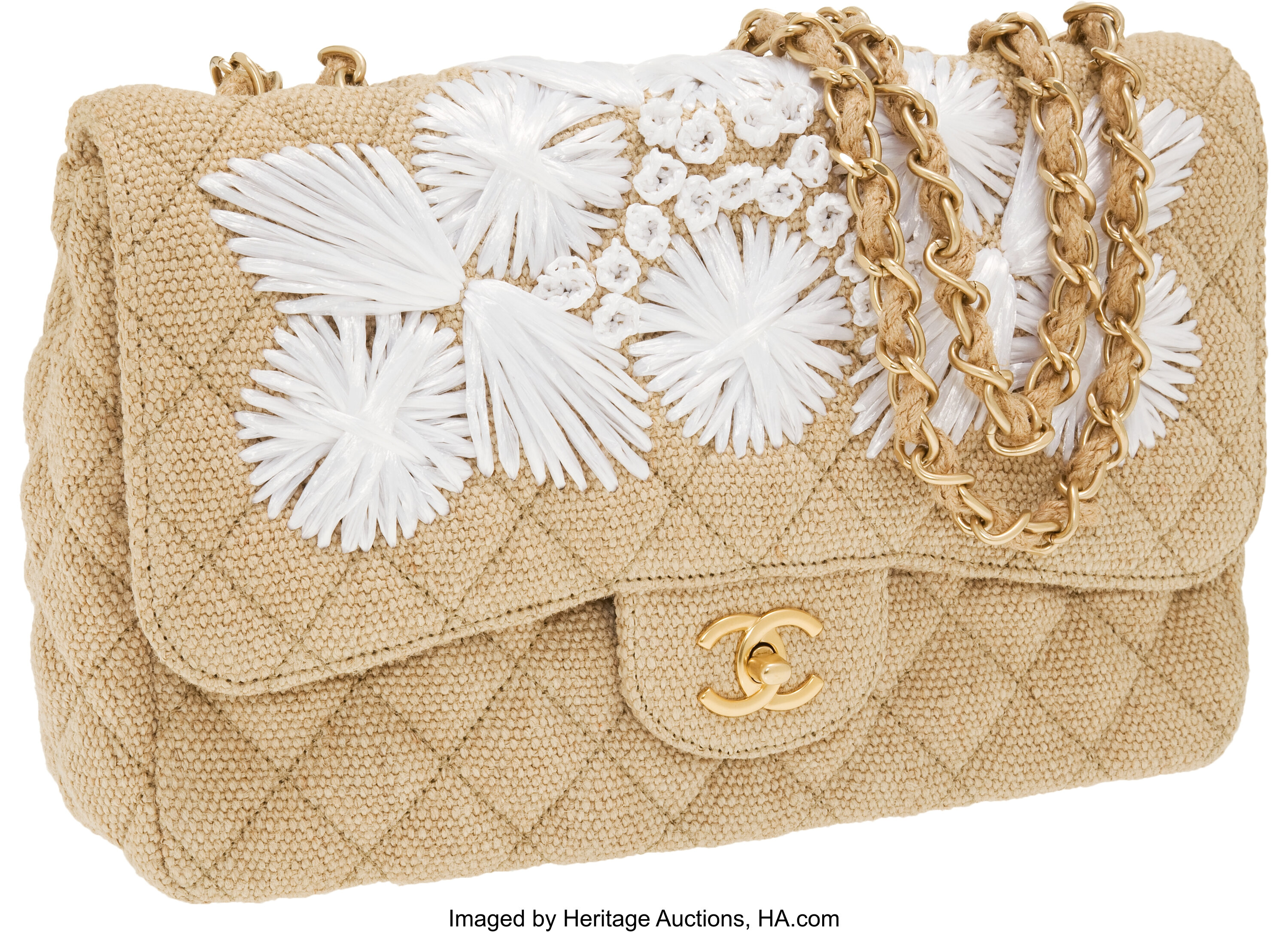 Chanel Limited Edition Classic Jumbo Single Flap Bag with Woven