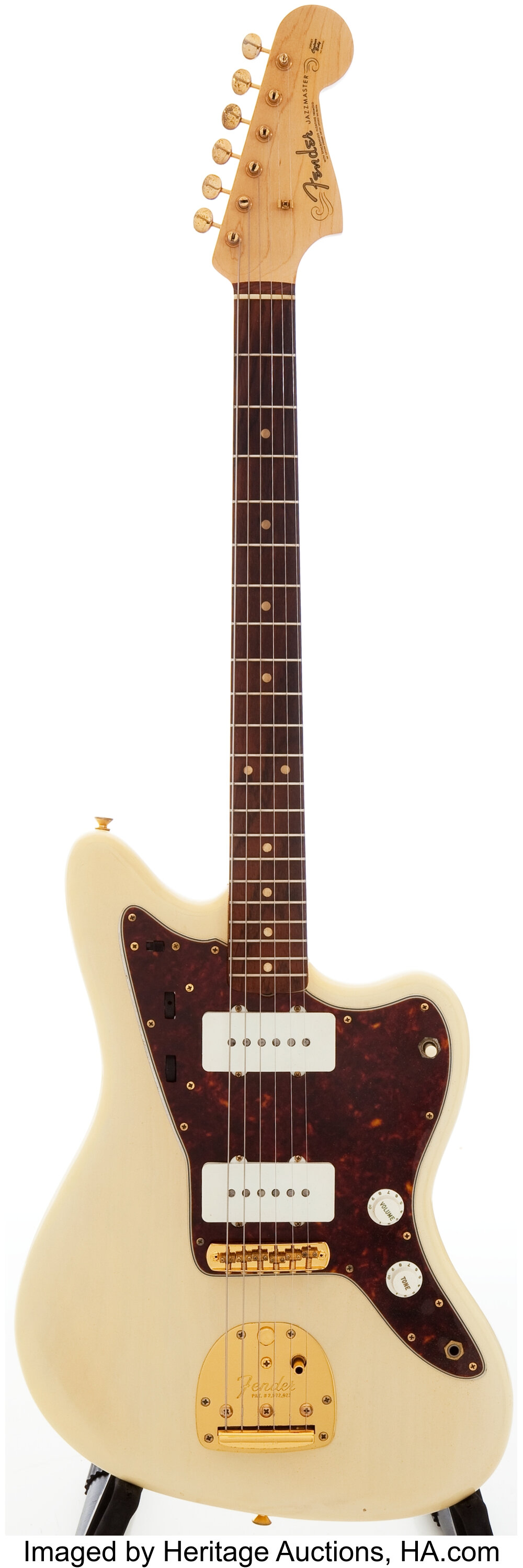 1961 Fender Jazzmaster Blonde Solid Body Electric Guitar, Serial