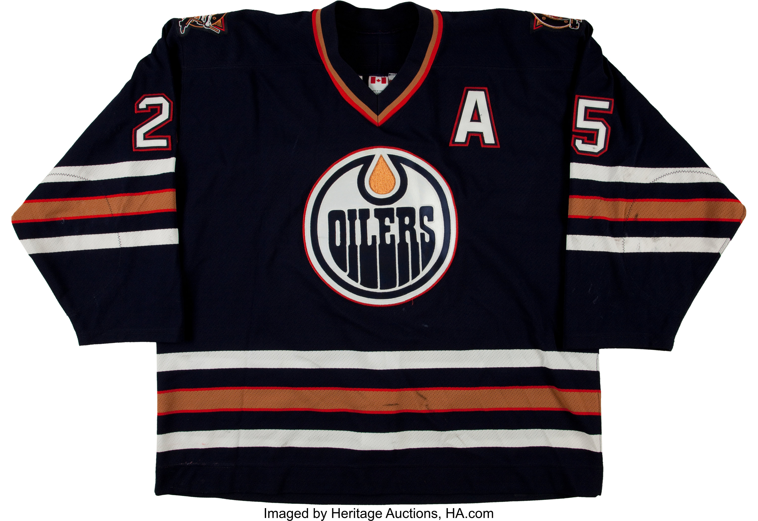 Edmonton Oilers Uniform Alternate Uniform (2001/02-2006/07) - This