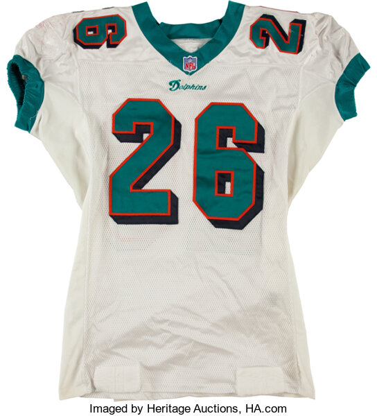 2001 Lamar Smith Game Worn, Signed Miami Dolphins Jersey., Lot #82511