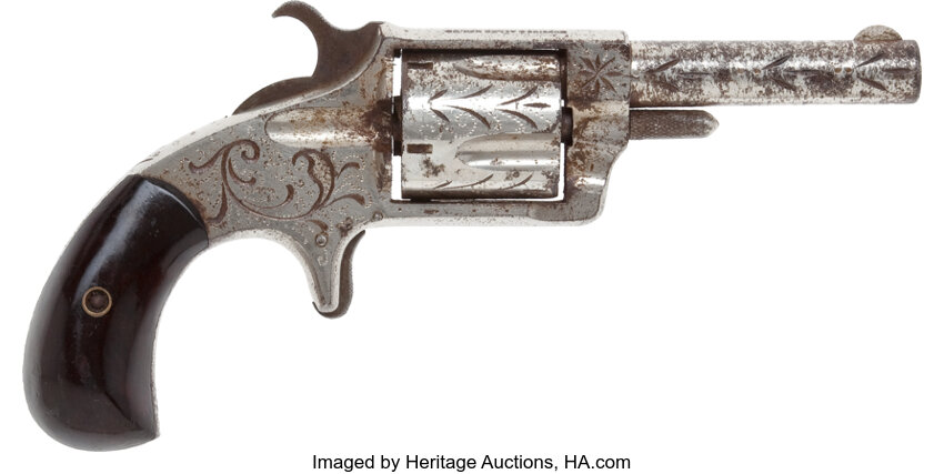 Engraved Hopkins and Allen Blue Jacket No. 2 Spur Trigger | Lot