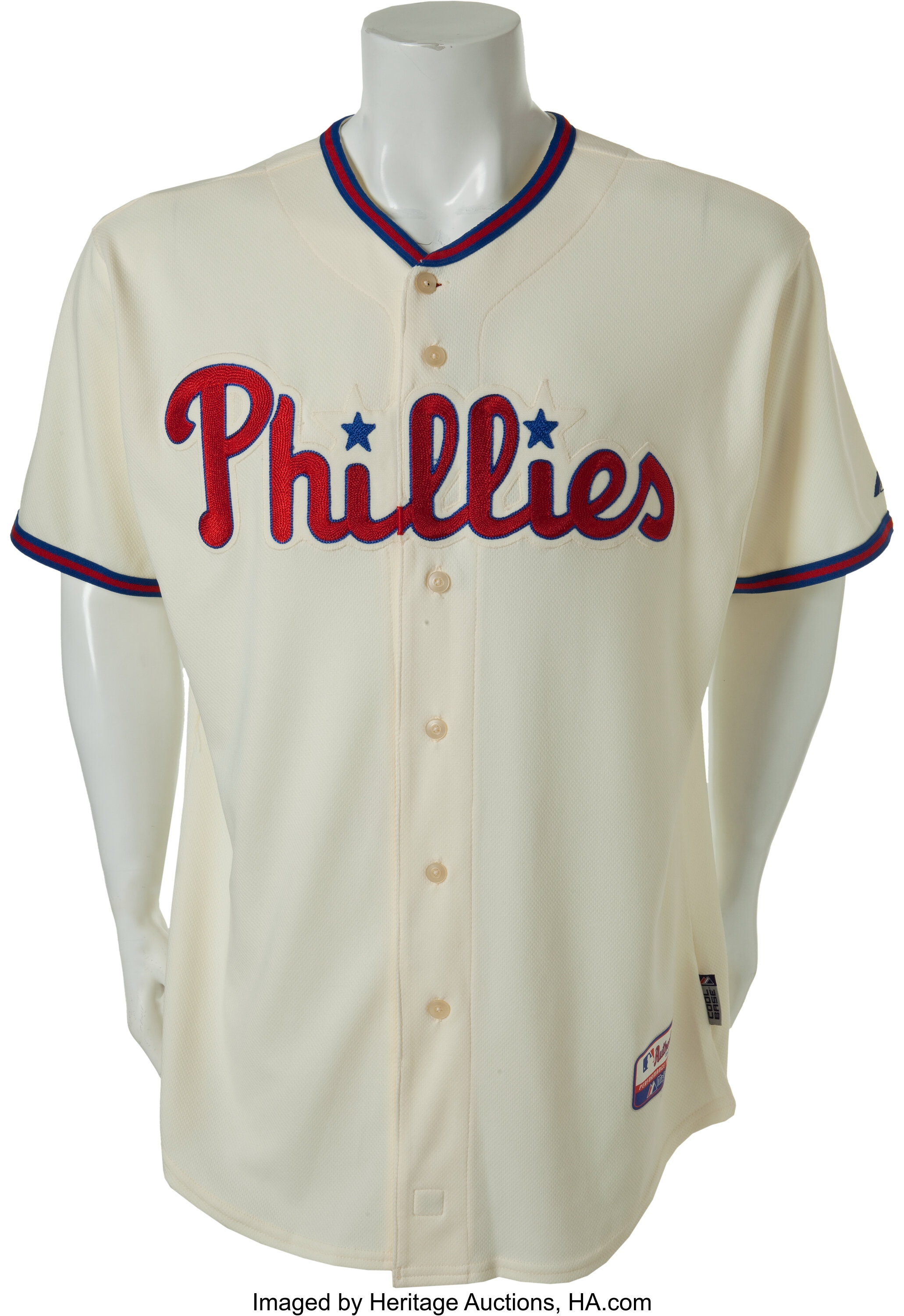 2008 Jimmy Rollins Game Worn Philadelphia Phillies Jersey., Lot #81529