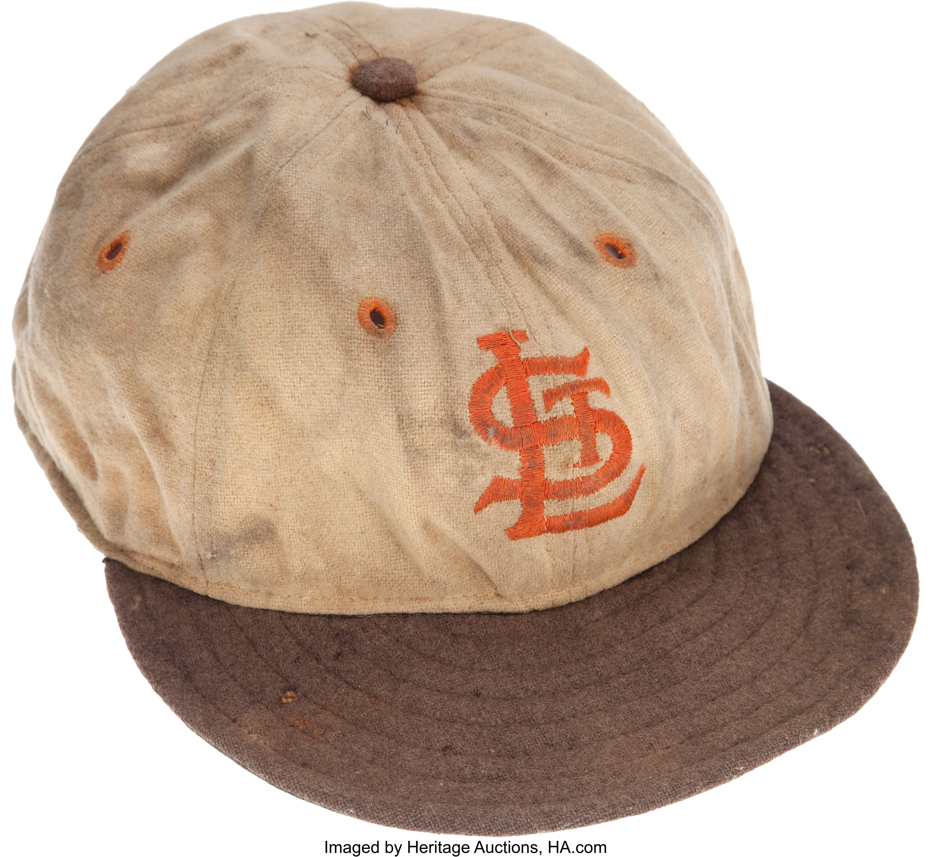 1946 St. Louis Browns Game Worn Cap.  Baseball Collectibles, Lot #82433