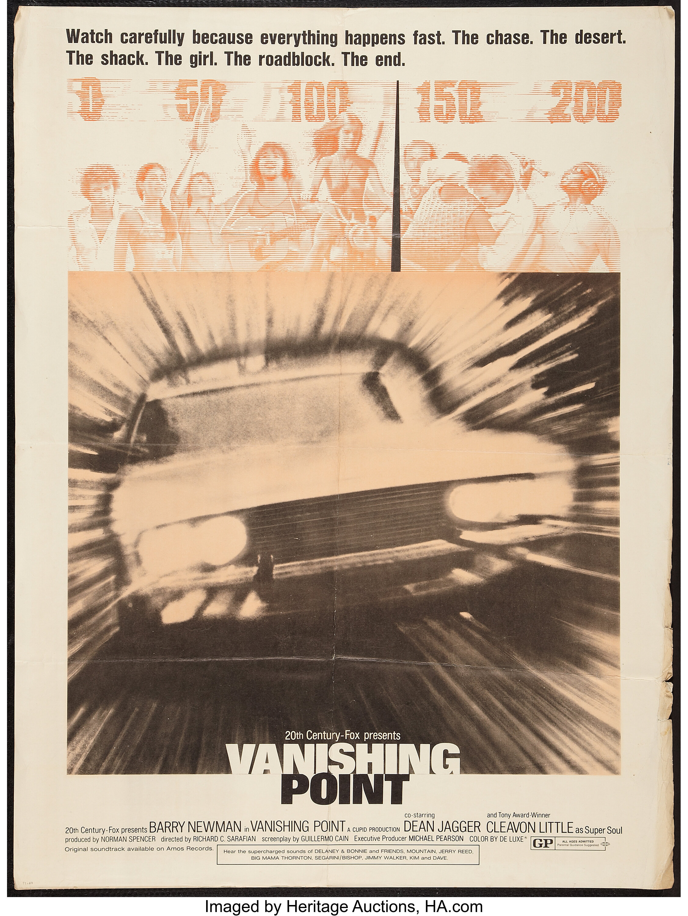 Vanishing Point (20th Century Fox, 1971). Poster (30