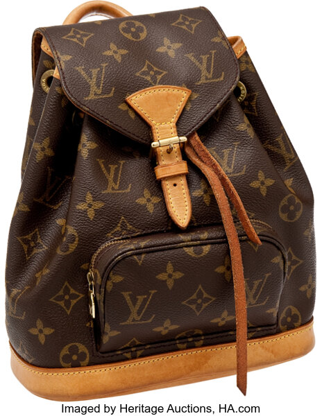 Louis Vuitton Classic Monogram Canvas Mini Montsouris Backpack Bag., Lot  #76039