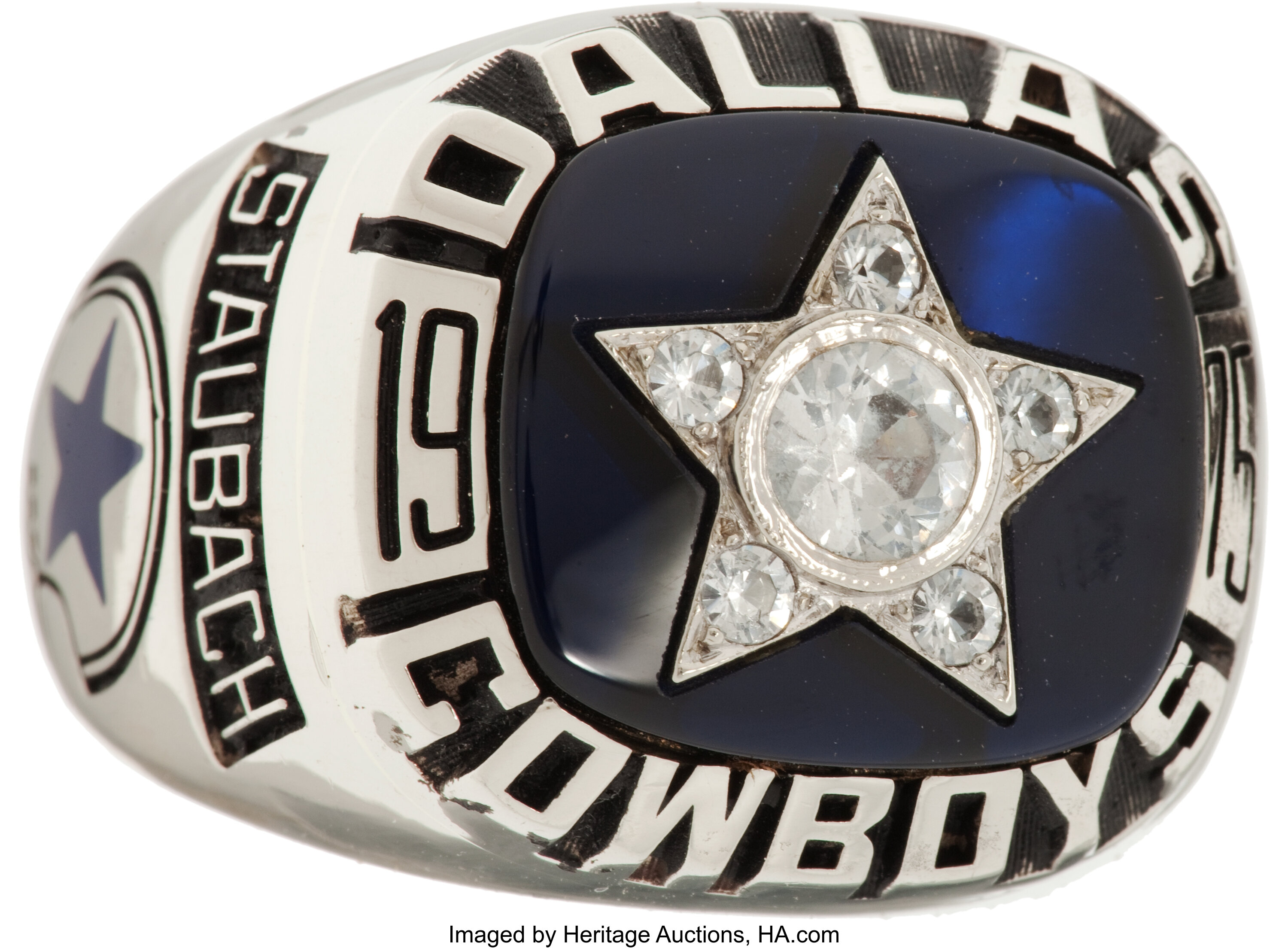 New Replica Dallas Cowboys Super Bowl Ring Championship VI Roger Staubach w  Case