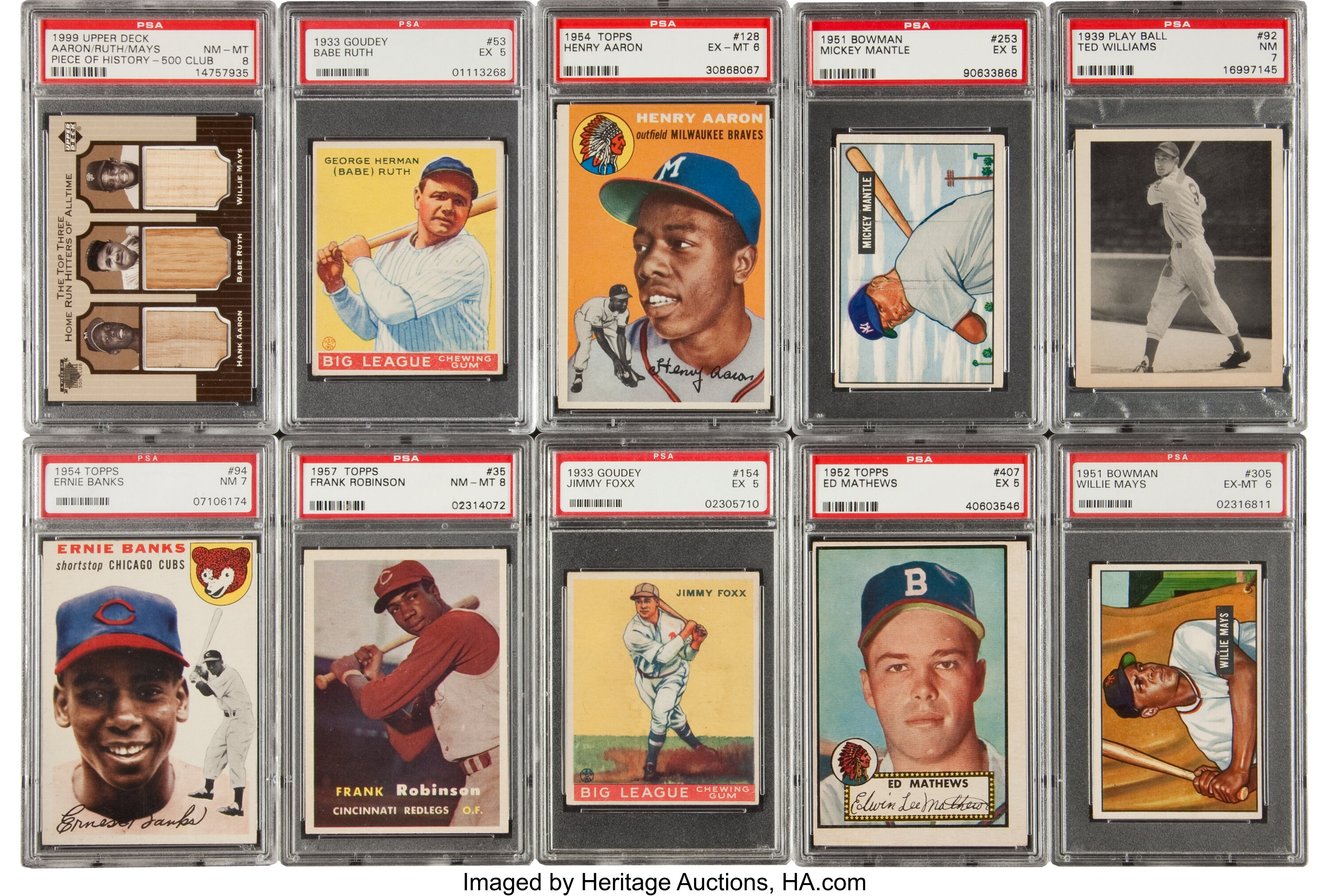 Baseball's 500 Home Run Club Card Collection (50) With '99-2010 | Lot ...