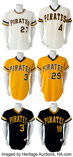 1979 Bruce Kison & Bill Robinson Game Worn Pittsburgh Pirates, Lot #81543