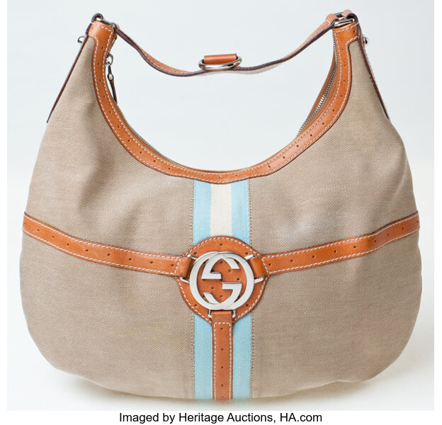 Sold at Auction: Vintage Gucci Canvas Tote Bag