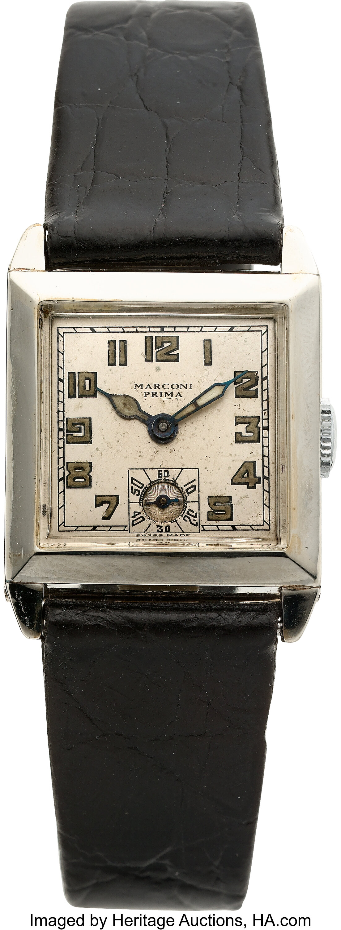 Rolex Marconi Prima Rare Ref. 218 Steel Wristwatch, circa 1935 