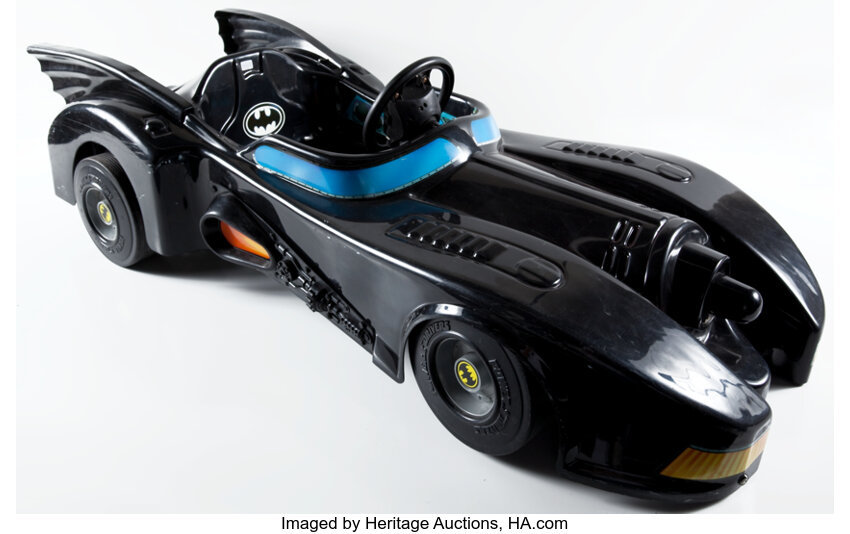 Batmobile Ride On Electric Power Driver Car Buddy L 1992 . Lot 13558 Heritage Auctions