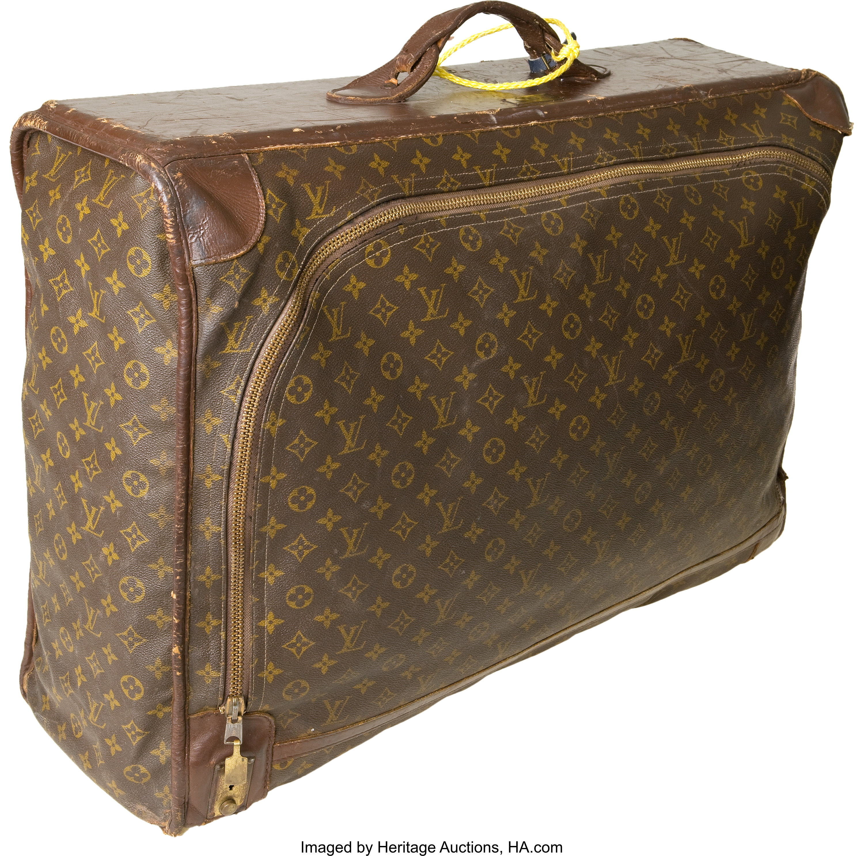 Vintage Louis Vuitton Soft-Sided Suitcase. Antiques Decorative, Lot  #38294
