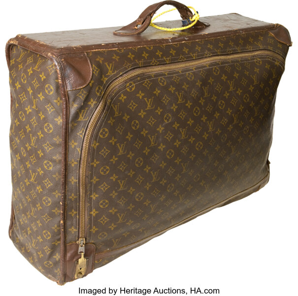 Vintage Louis Vuitton Soft-Sided Suitcase. Antiques Decorative