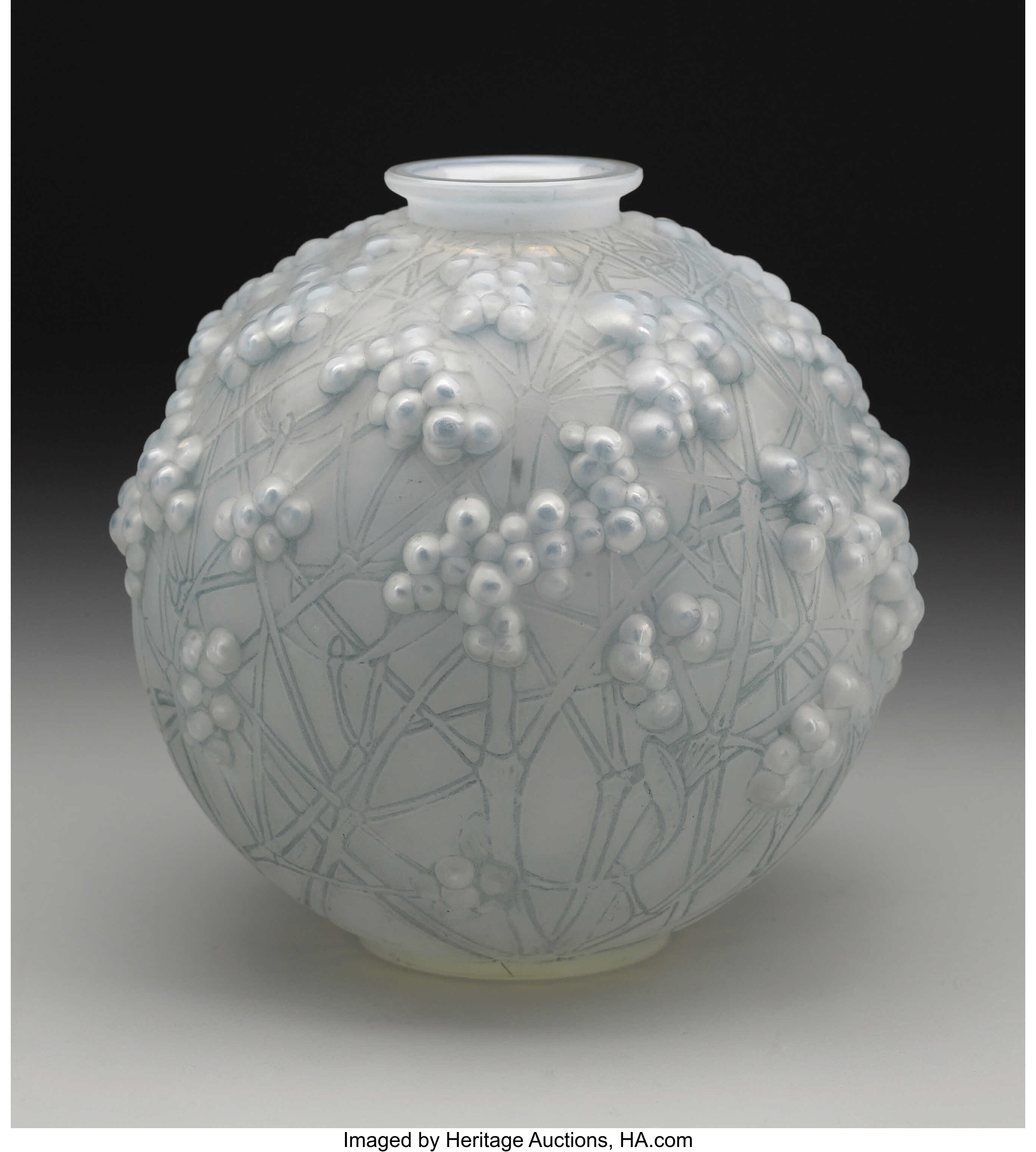 A French Art Glass Vase. Rene Lalique, Paris, France. Designed | Lot ...