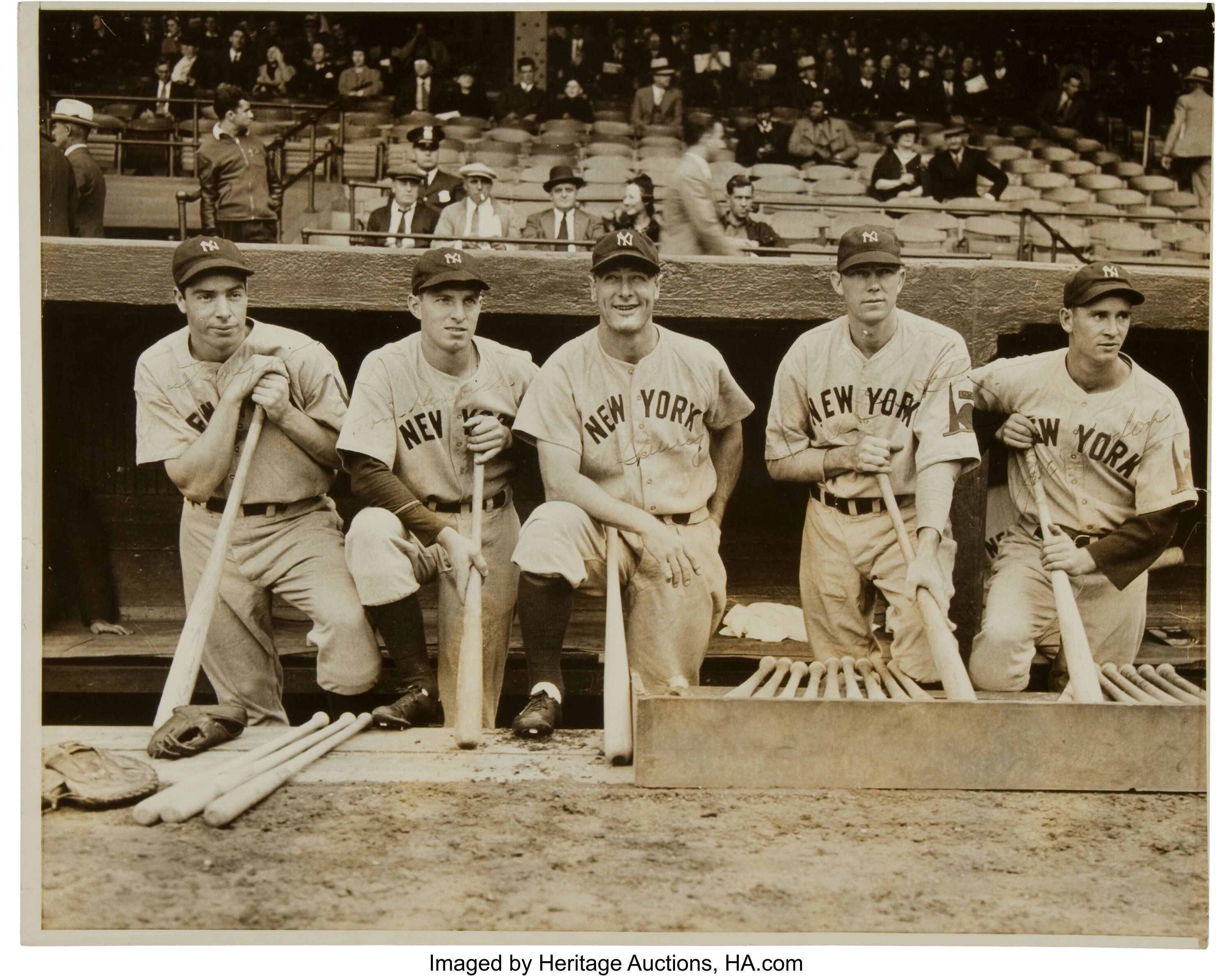 Autograph Warehouse 72522 New York Yankees Yankee Stadium Autographed Photo  11X14 Signed By 32 Yankees Legends Including Nettles, Henrich Circa 1960S  Stadium Image at 's Sports Collectibles Store