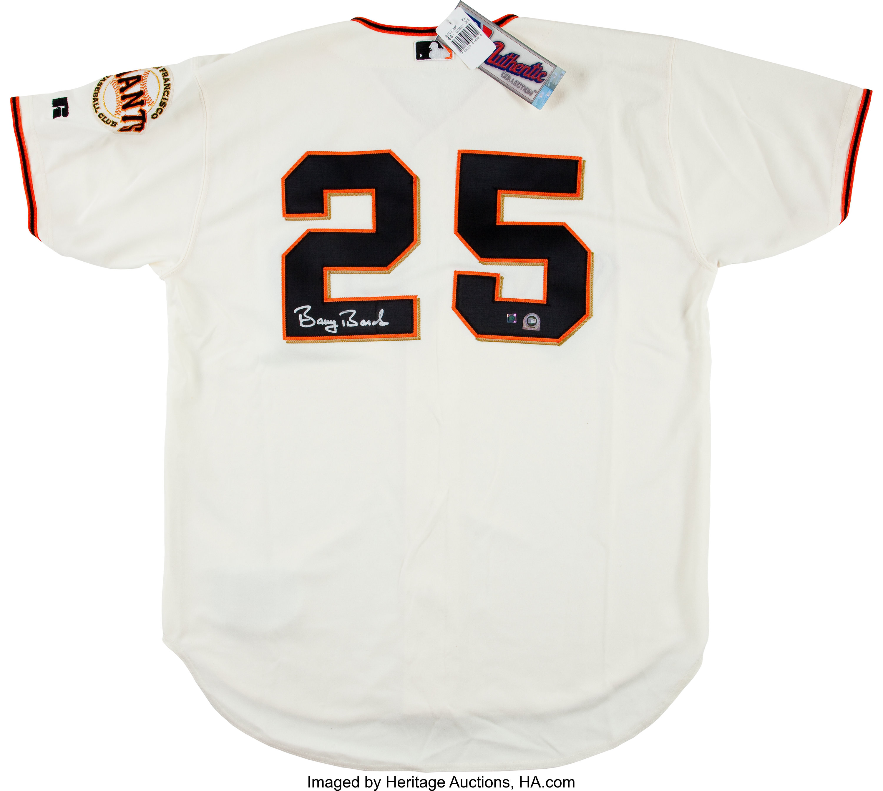 SF Giants Authentic Game issue Signed Bonds SF Giants Away Jersey