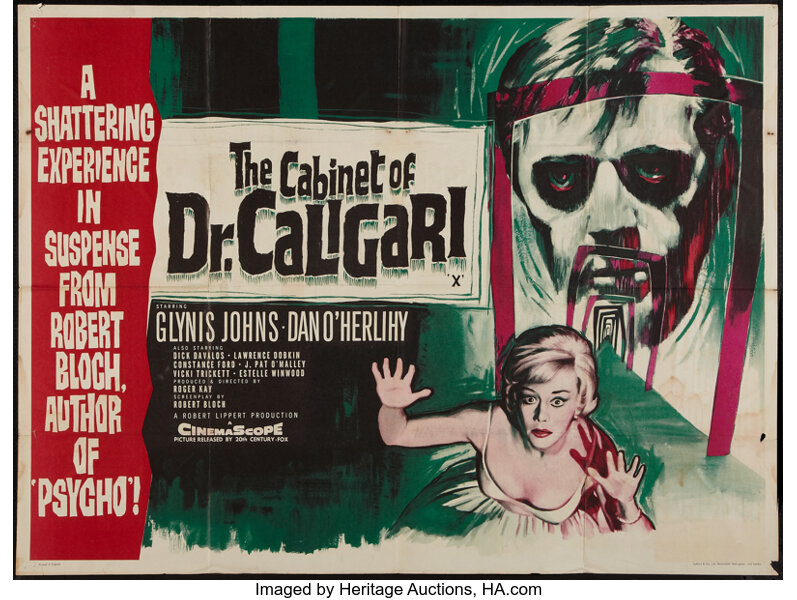 The Cabinet Of Caligari 20th Century Fox 1962 British Quad 30