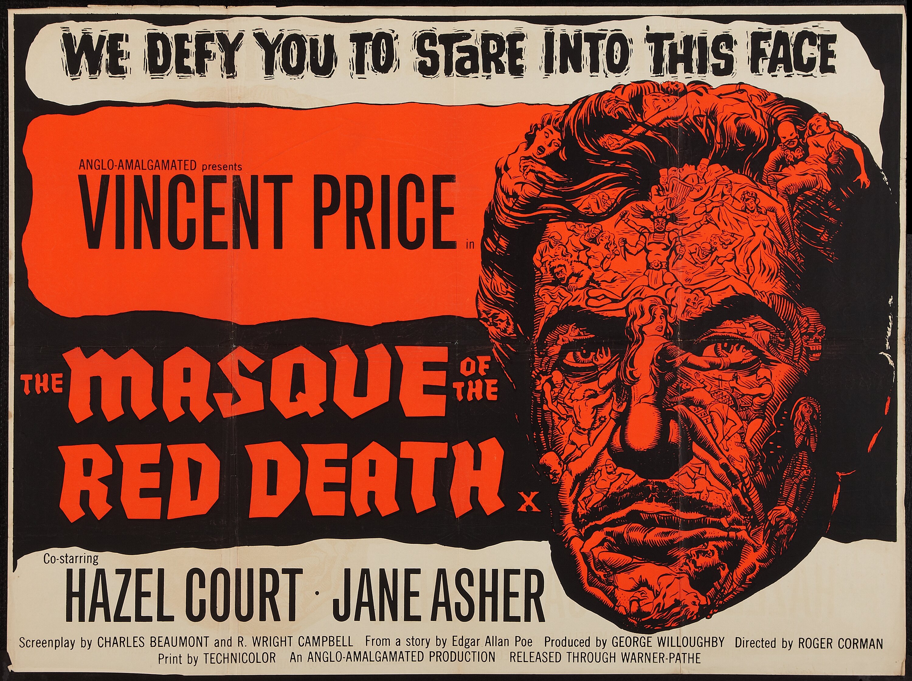 The Masque of the Red Death (Warner-Pathe, 1964). British Quad (30&quot; | Lot  #54303 | Heritage Auctions