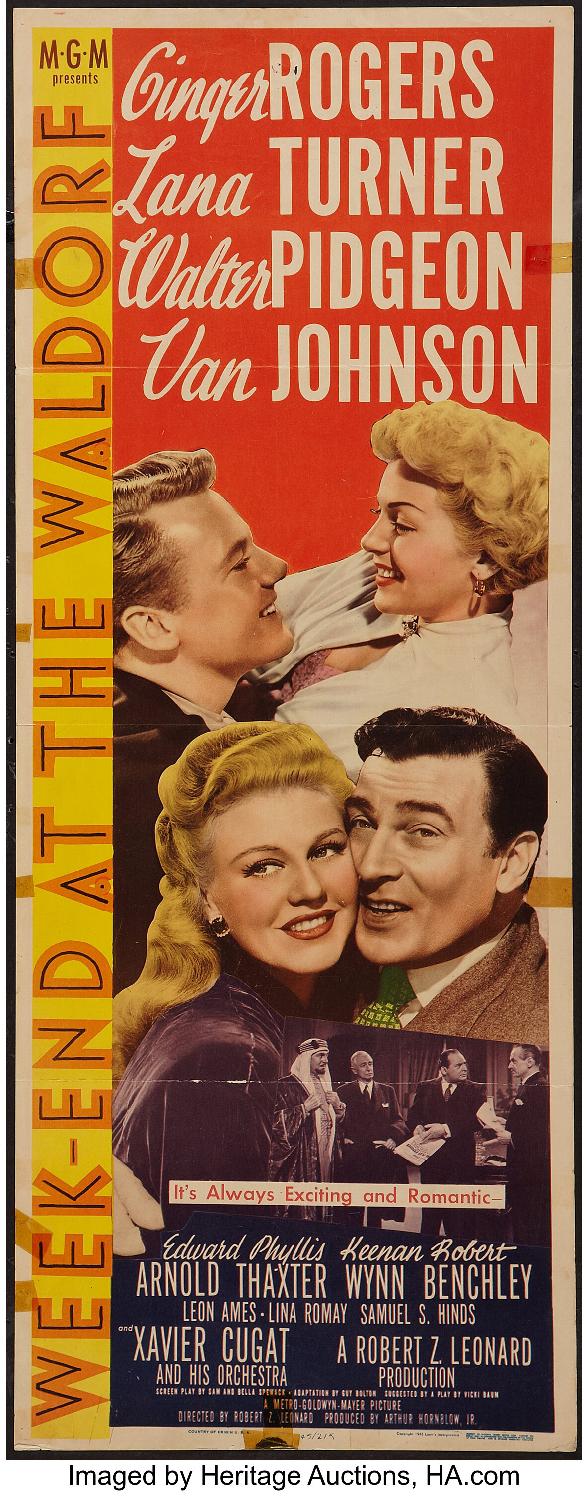 Week-End at the Waldorf (MGM, 1945). Insert (14