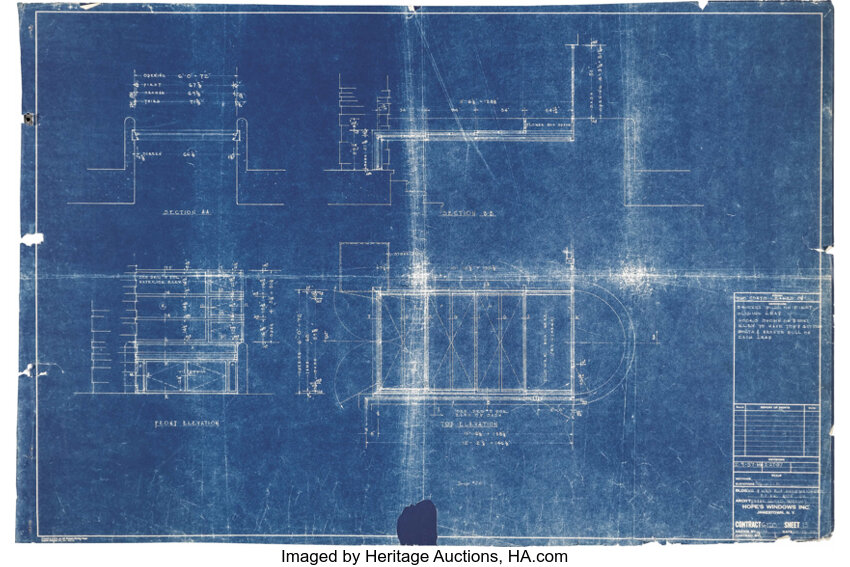 Frank Lloyd Wright Fallingwater Blueprints 13 Original