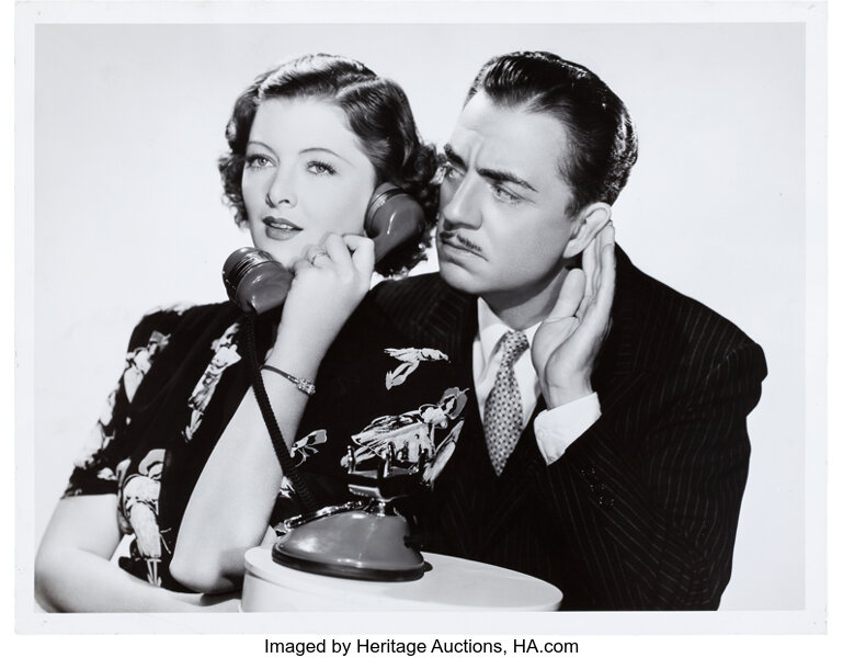 William Powell And Myrna Loy In Double Wedding By Clarence Bull