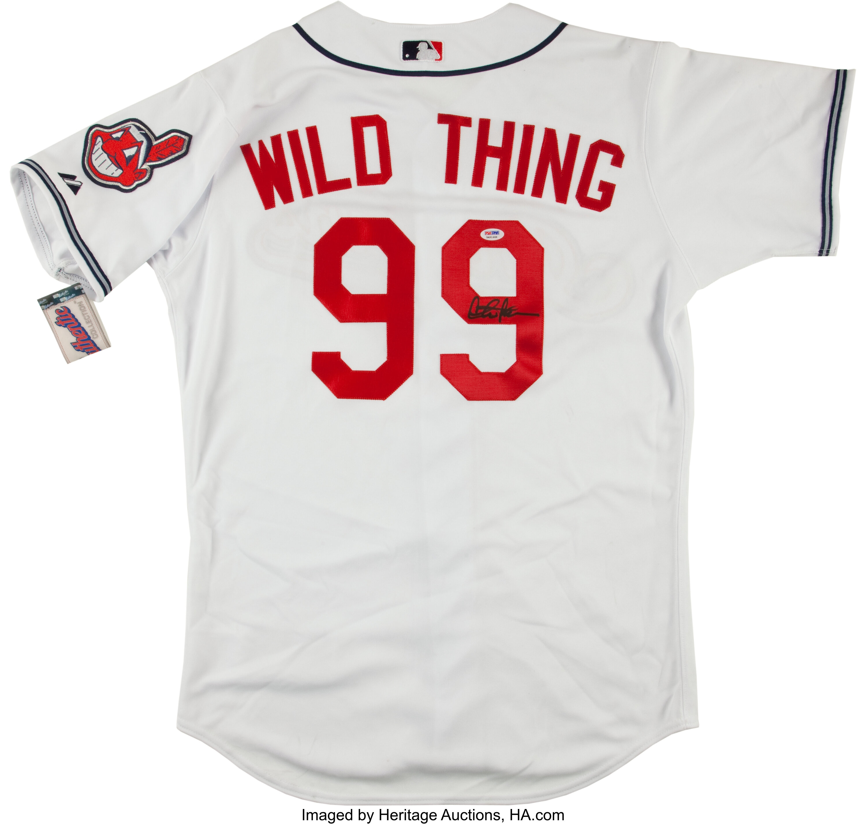 Sold at Auction: Charlie Sheen Wild Thing Major League Jersey