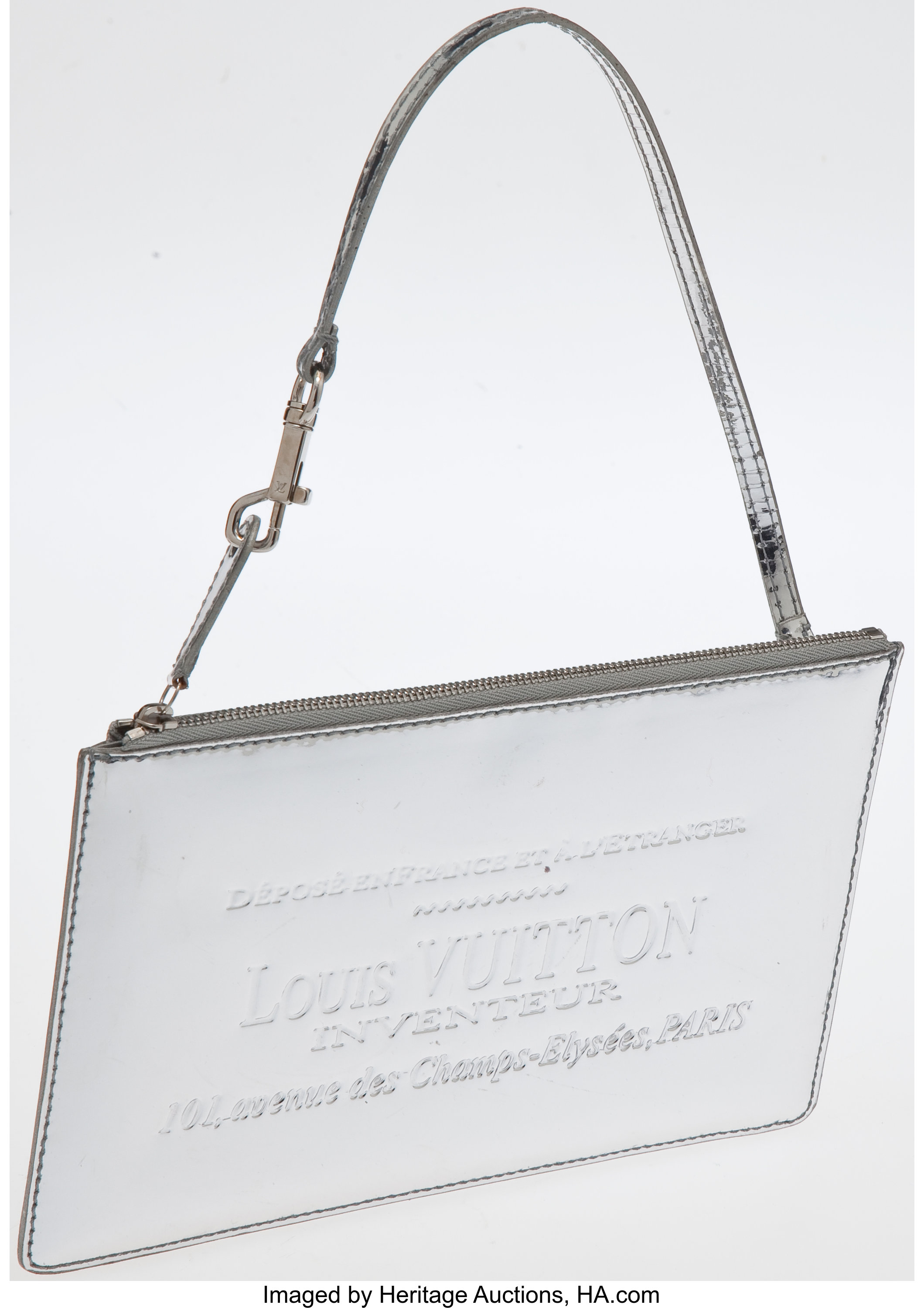 LOUIS VUITTON Limited Edition Silver Monogram Miroir - Vintage