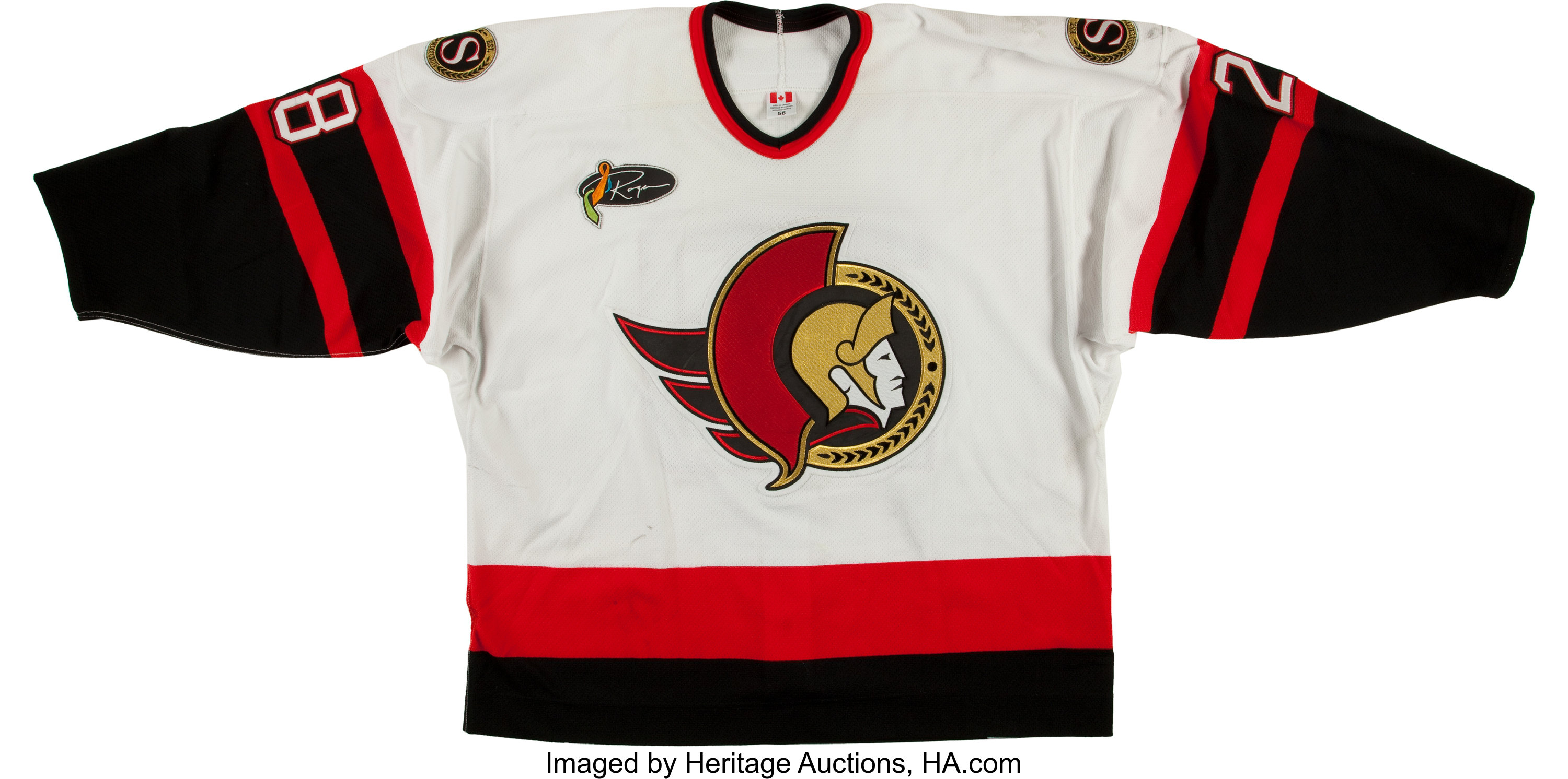 2020-21 Tim Stützle Ottawa Senators Game Worn Jersey - Ottawa