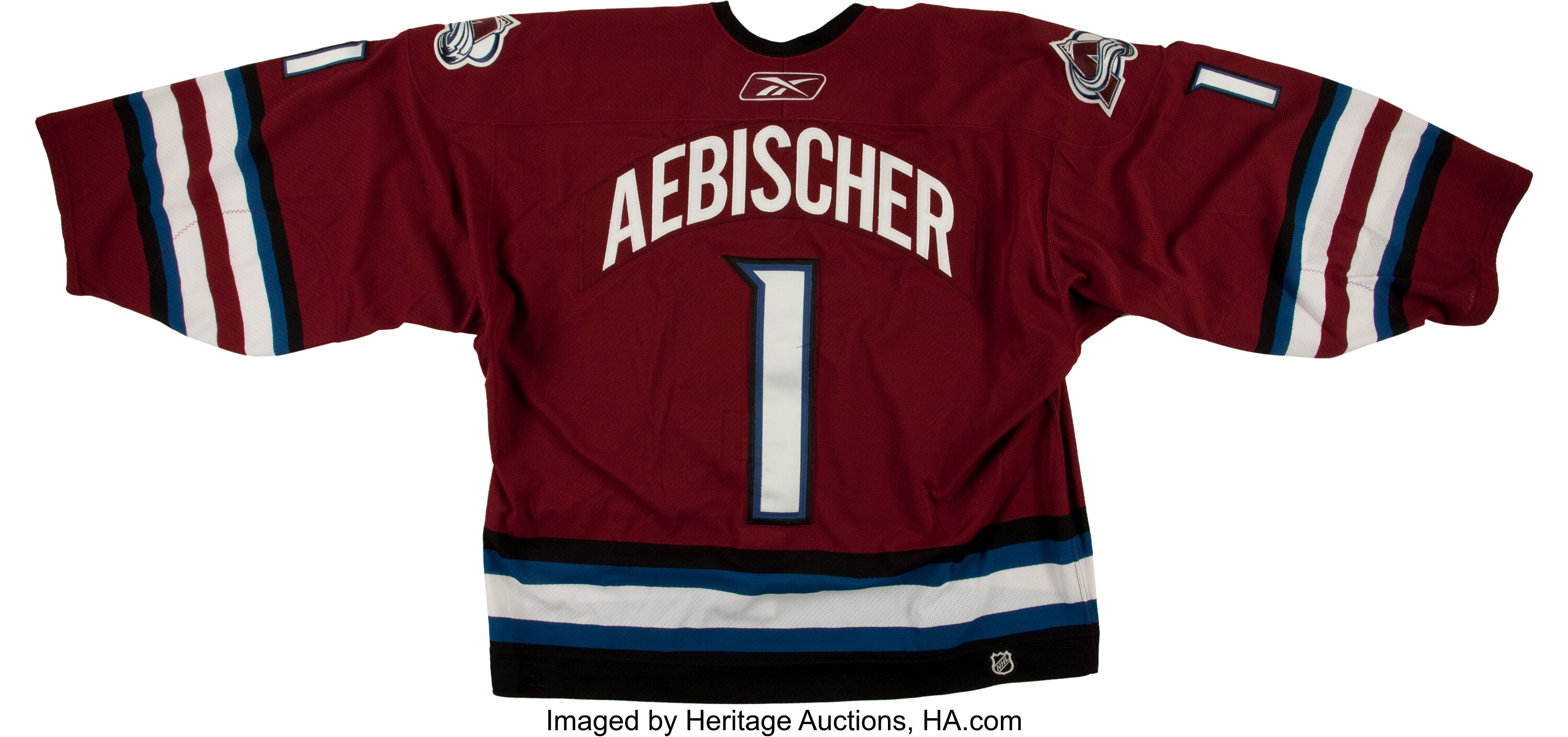 2005-06 David Aebischer Game Worn Colorado Avalanche Jersey., Lot  #45265