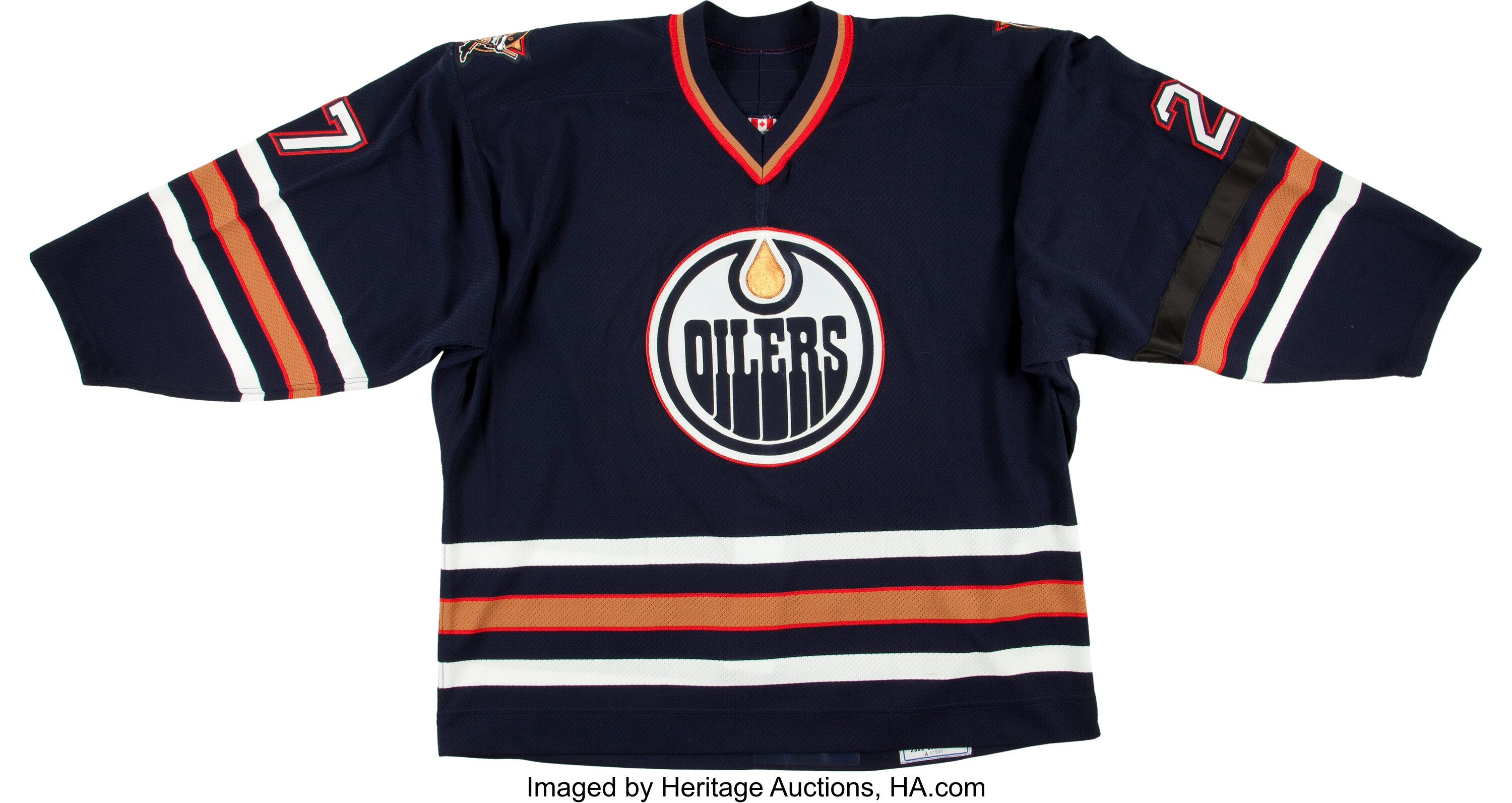 1997-98 Georges Laraque Game Worn Edmonton Oilers Jersey