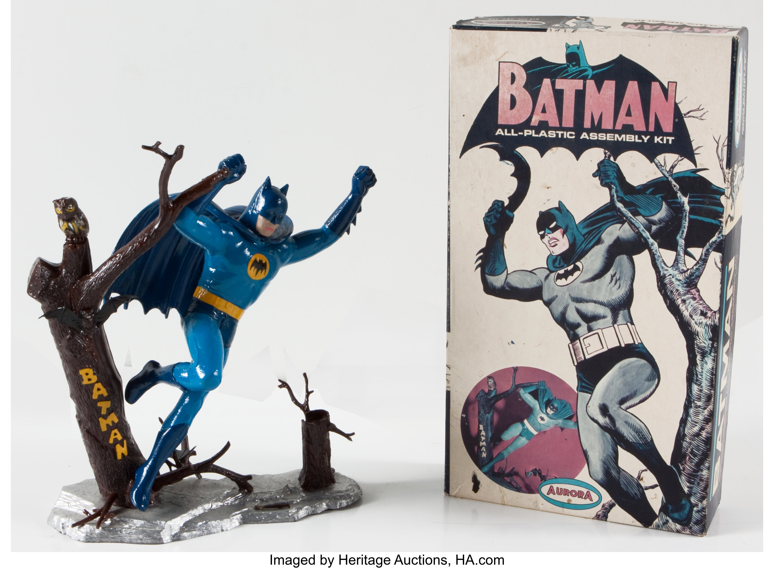 Batman Plastic Assembled Model Kit (Aurora, 1964). ... (Total: 2 | Lot  #12488 | Heritage Auctions