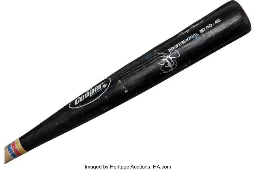 Manny Ramirez Autographed Bat w/ 555 HR Inscription — ASG Memorabilia