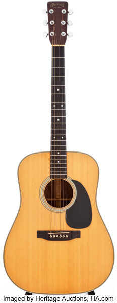 1977 Martin HD-28 Natural Acoustic Guitar, Serial # 395521