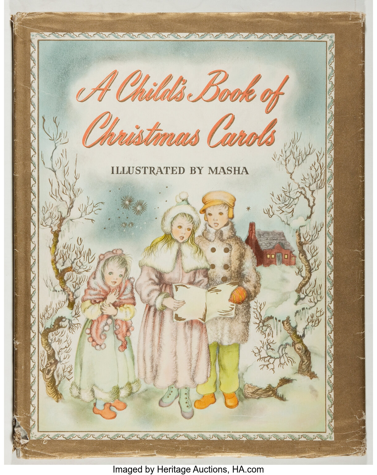 Masha [illustrator]. A Child's Book of Christmas Carols. Random, | Lot ...