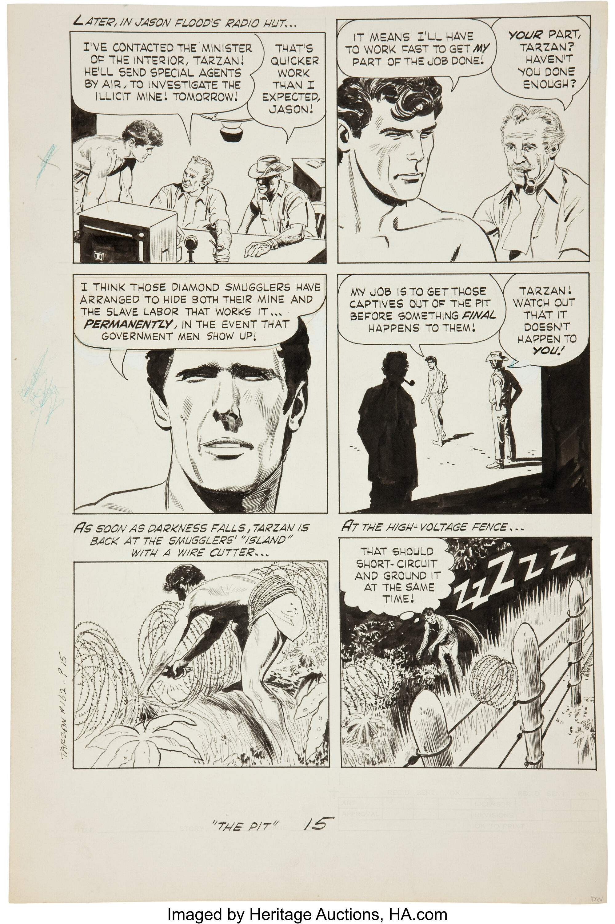 Doug Wildey Tarzan #162 Page 15 Original Art (Gold Key, 1966).... | Lot ...