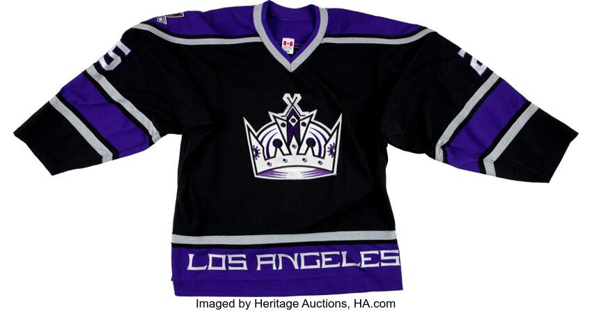 2001-02 Ken Belanger Game Worn Los Angeles Kings Jersey. Hockey
