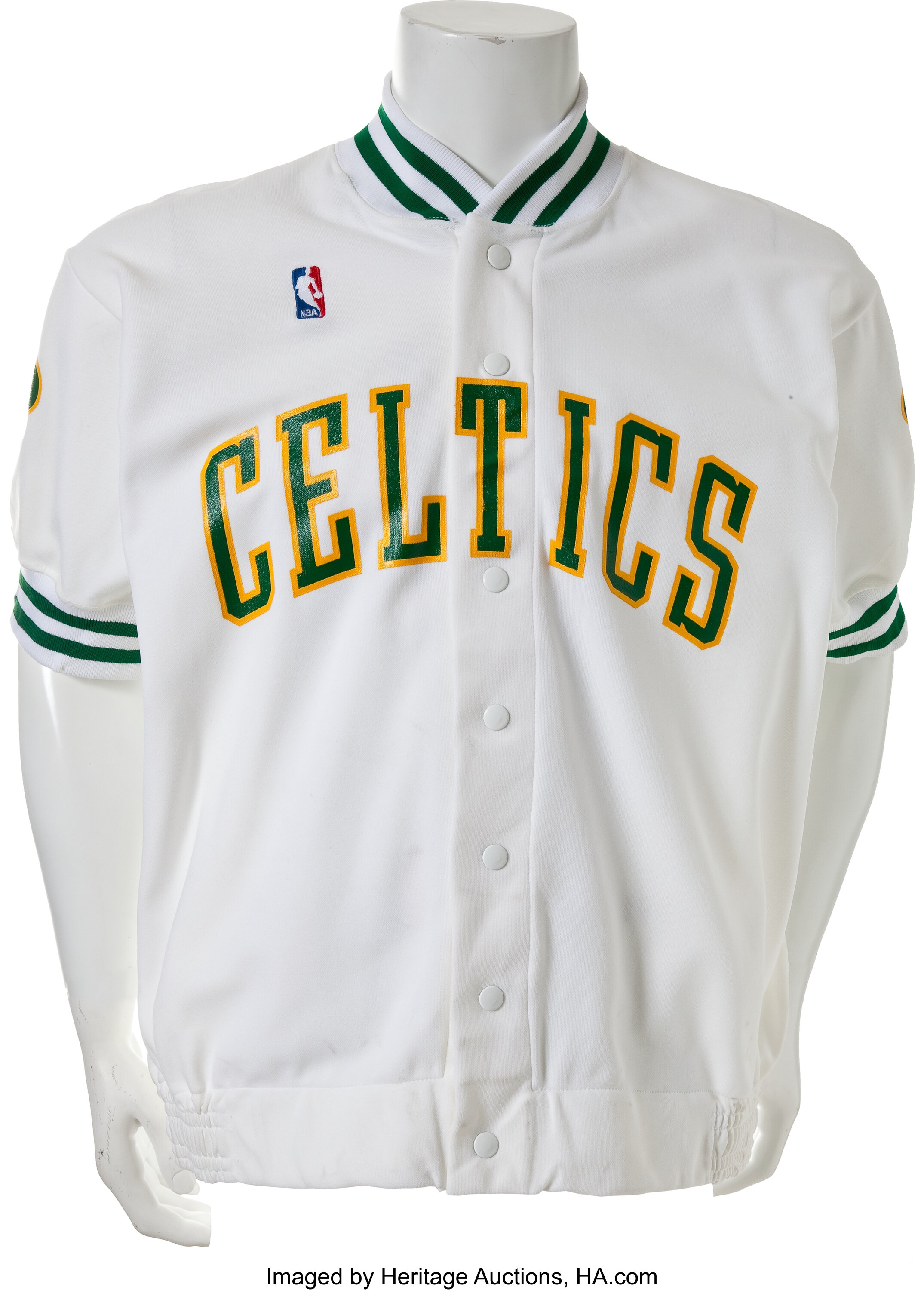 1987 Kevin McHale Game Worn Boston Celtics Warm Up Jacket., Lot #83023