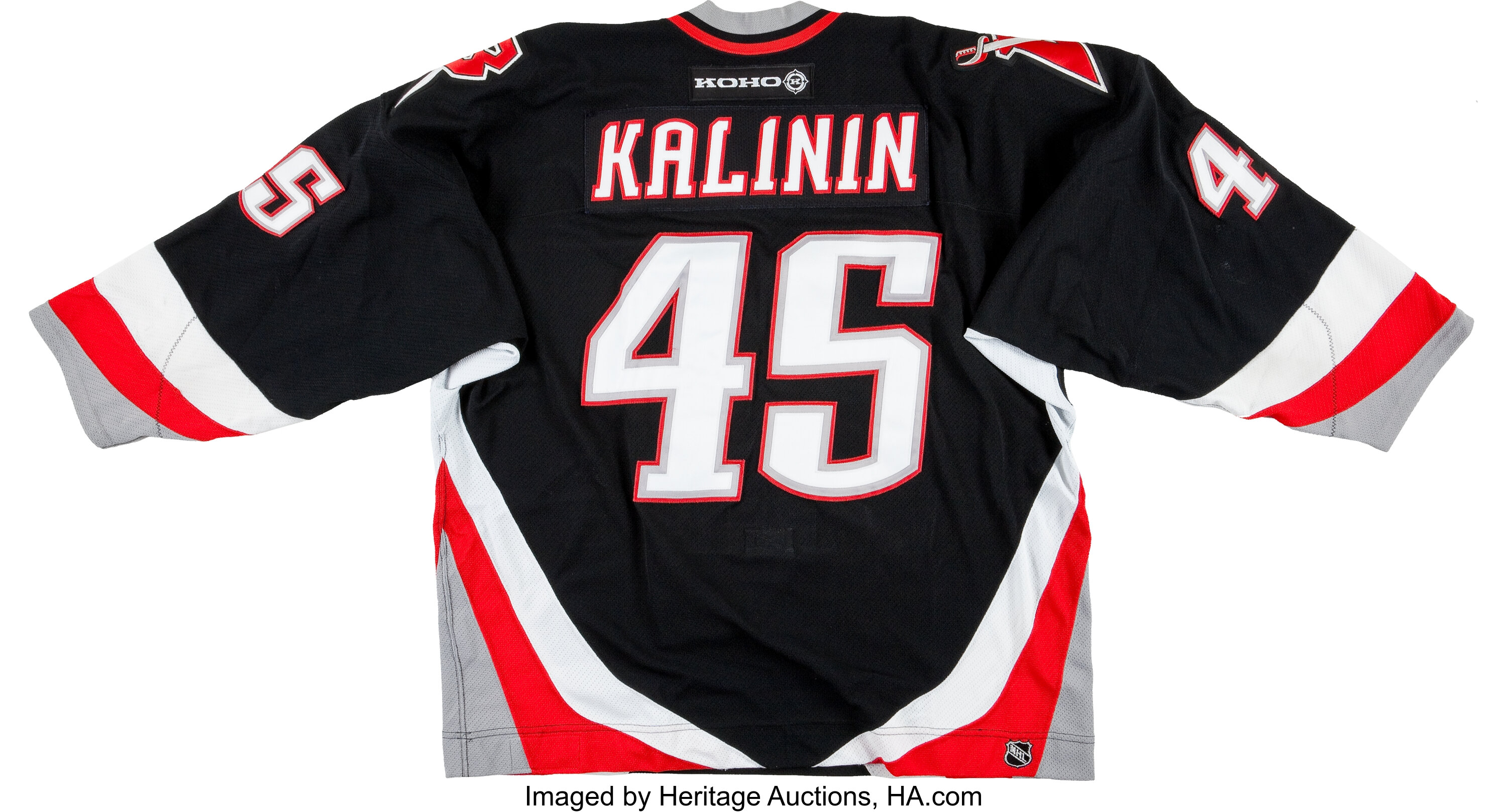 2003-04 Dmitri Kalinin Game Worn Buffalo Sabres Jersey. Hockey, Lot  #82230