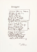 Handwritten Lennon lyrics to be sold in NYC - The San Diego Union-Tribune