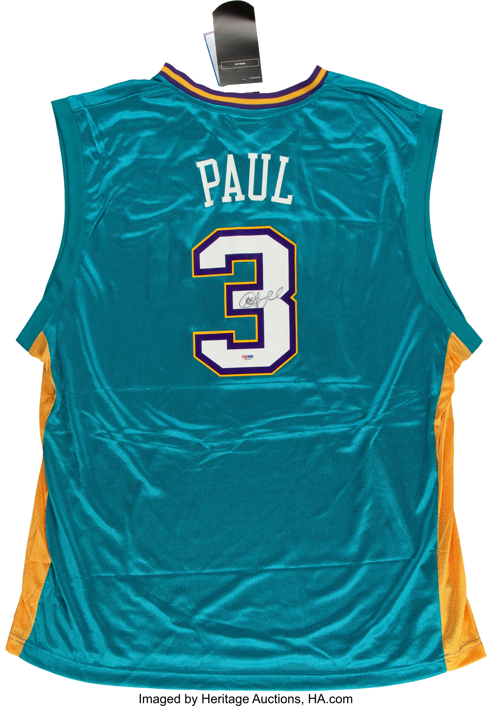 2008-09 Chris Paul Game-Worn Jersey Signed New Orleans Hornets - COA JSA &  100% Authentic Team
