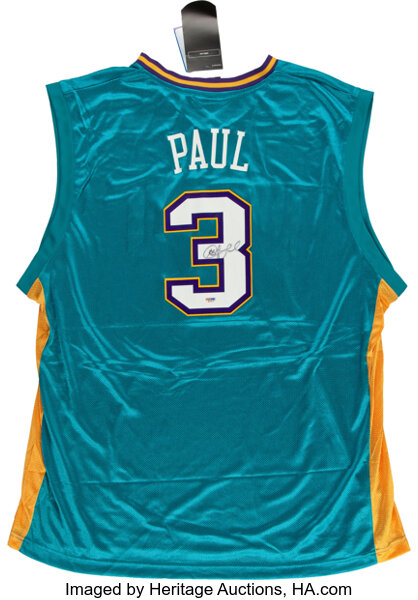 PSM - Drop Ship Chris Paul Autographed New Orleans Hornets Mitchell & Ness Swingman Signed Basketball Jersey Fanatics Authentic COA Yellow