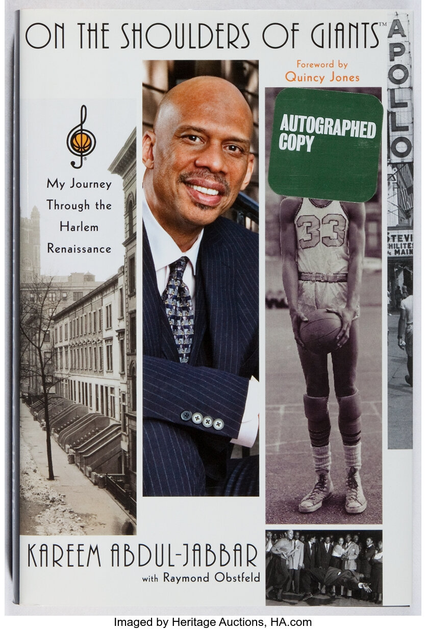 Kareem Abdul-Jabbar. SIGNED. On the Shoulders of Giants. Simon and ...