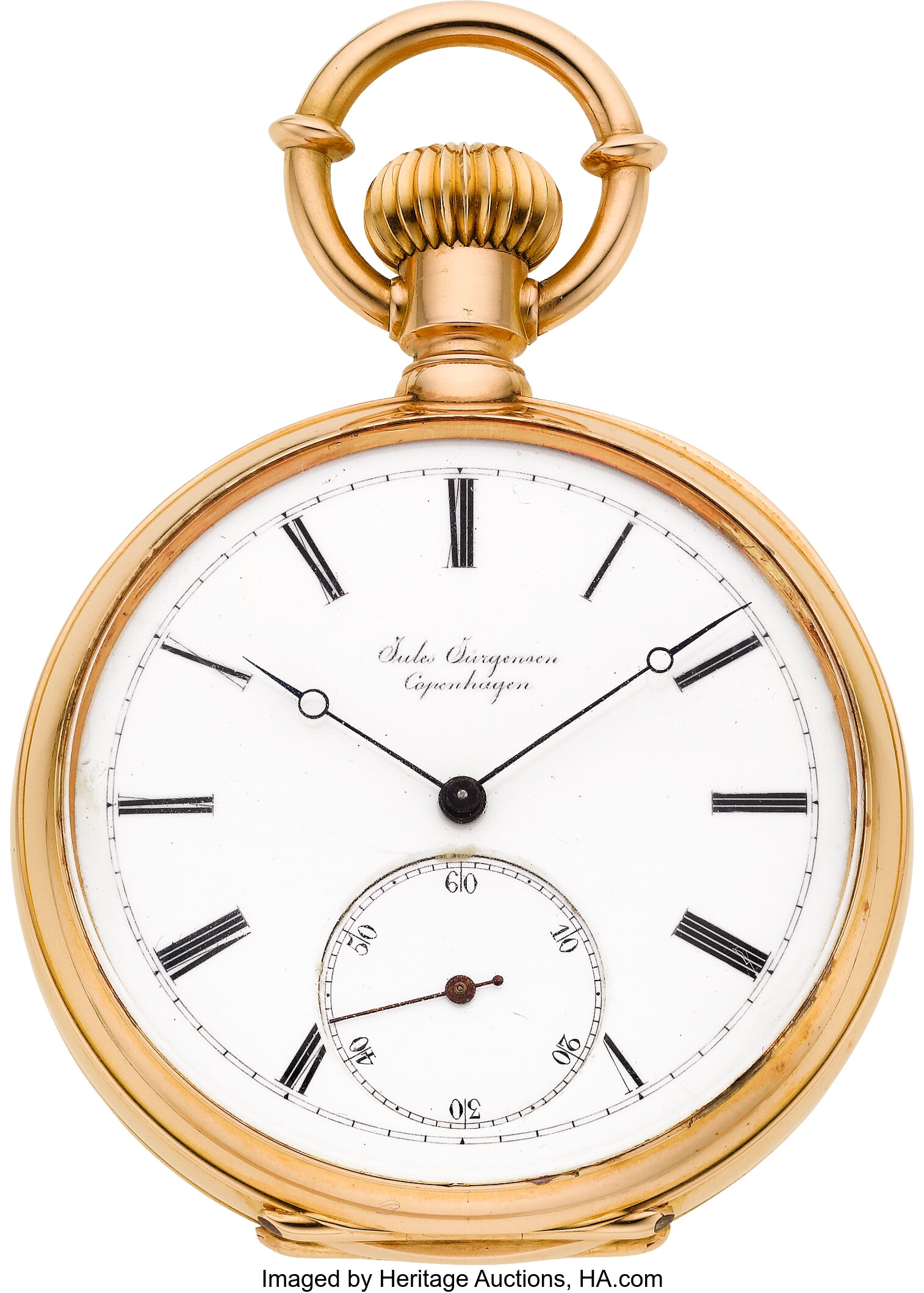 Jules Jurgensen Very Fine Gold Pocket Watch For Edmund Roebling, | Lot ...