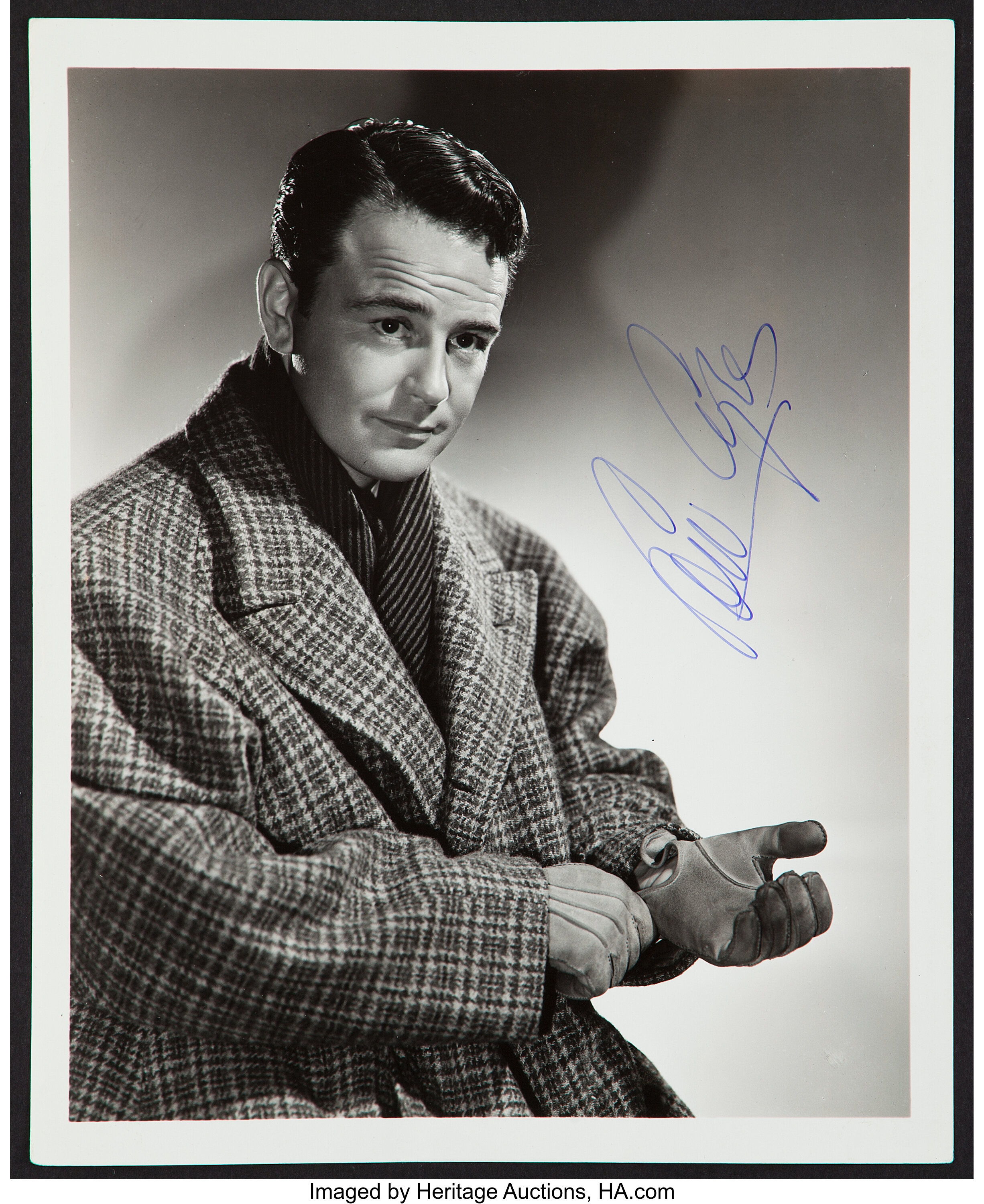 Lew Ayres by Clarence S. Bull (MGM, 1939). Autographed Portrait | Lot ...