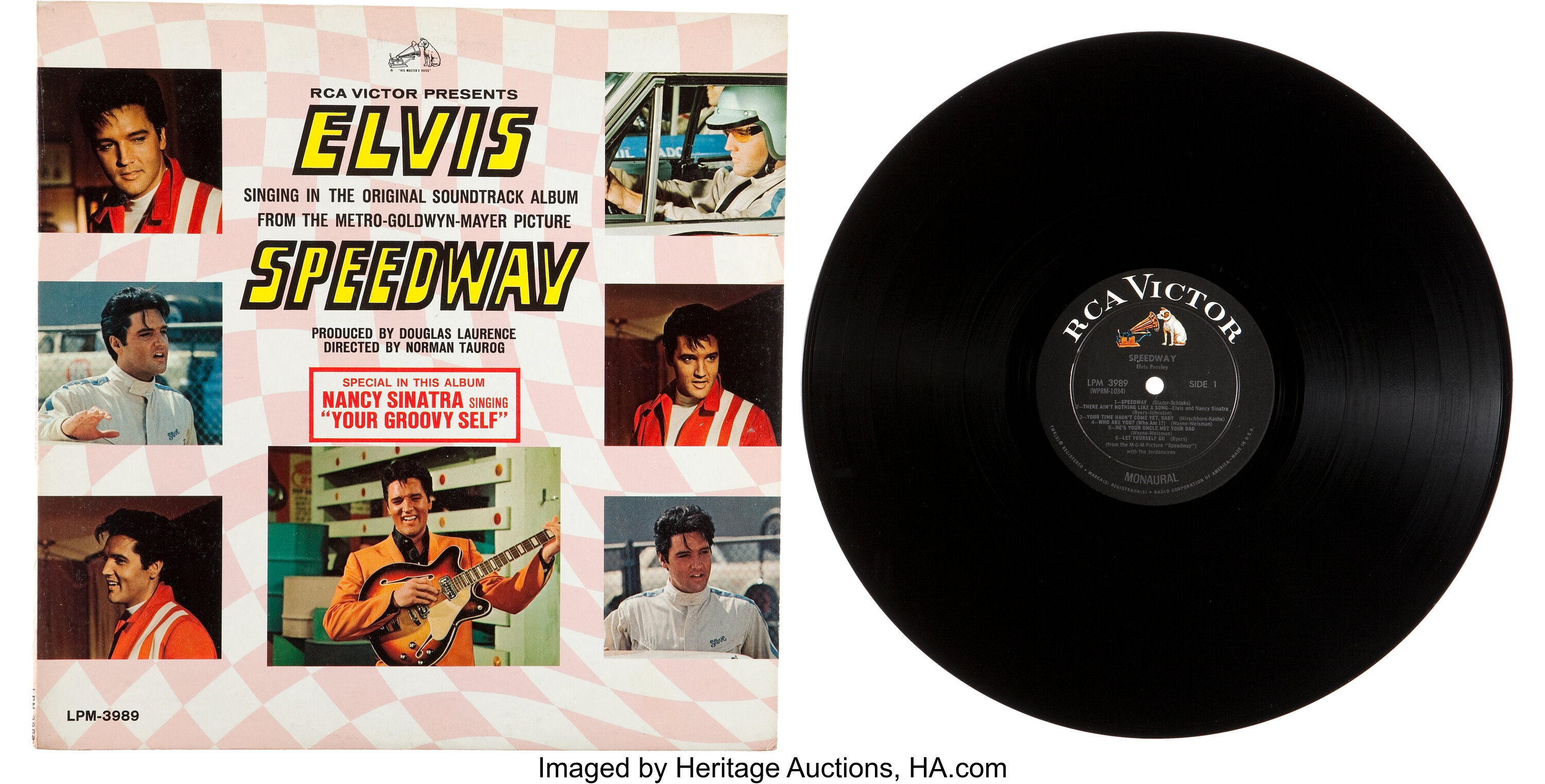 Elvis Presley Speedway Rare Mono Lp Rca 3989 1968 Music Lot 46171 Heritage Auctions